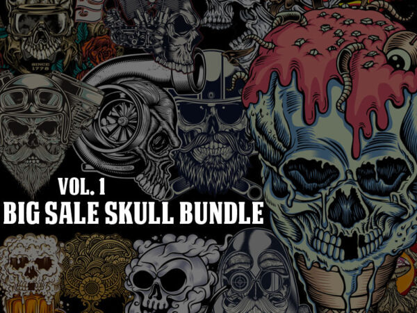 BIG SALE SKULL BUNDLE t shirt template