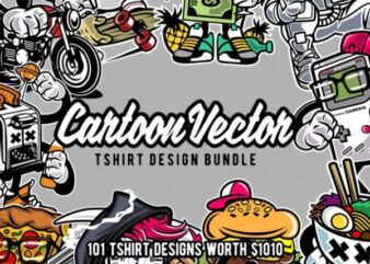 101 Cartoon Vector Tshirt Designs