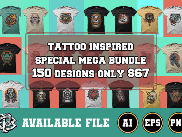 150+ tattoo inspired special mega bundle