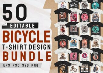 bicycle t shirt design bundle, Bike t shirt design slogan quotes pack collection bundles, Bike t-shirt designs silhouettes, Mountain bike t shirt design, EPS PSD SVG PNG