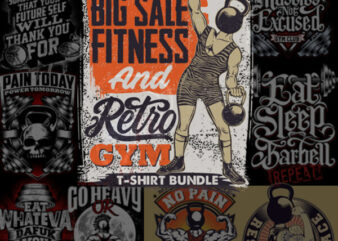 Big Sale Fitness and Retro Gym Bundle