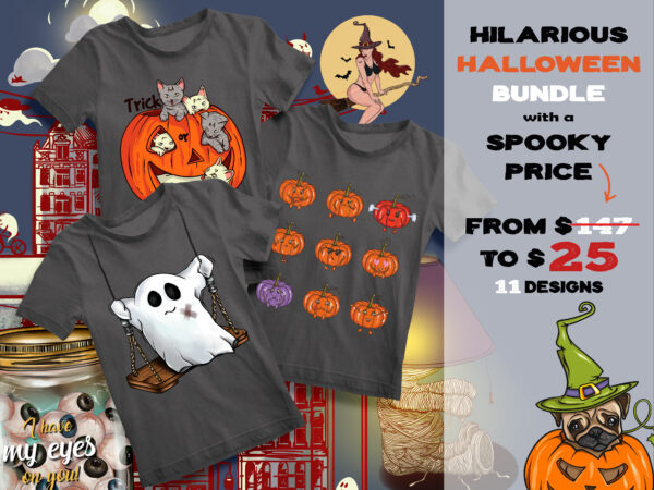 Hilarious Halloween Bundle graphic t shirt