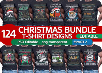 124 christmas Tshirt designs bundle for womens mens and family part2