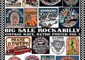 Bikers, Rockabilly, Vintage Race Bundle vol 5
