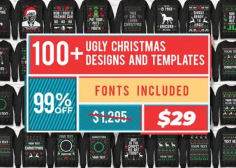 113 Ugly Christmas Templates Designs