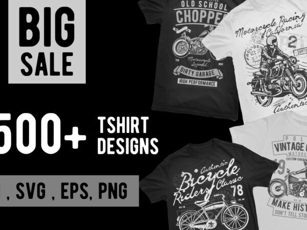 500 Tshirt Designs BUNDLE