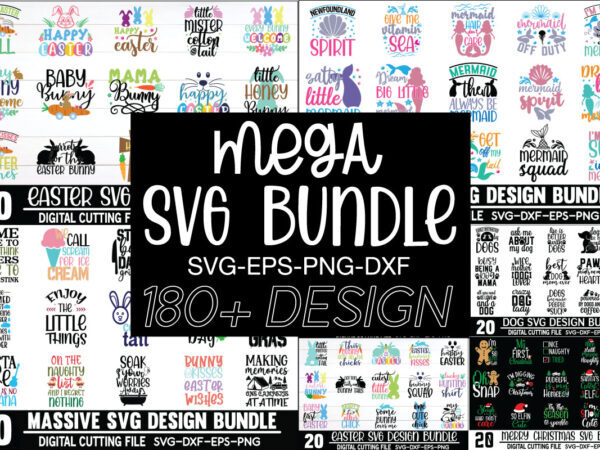 Mega SVG Bundle t shirt designs for sale